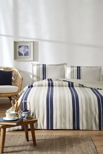 Özdilek Ranforce Tek Kişilik Nevresim Takımı Marine Line