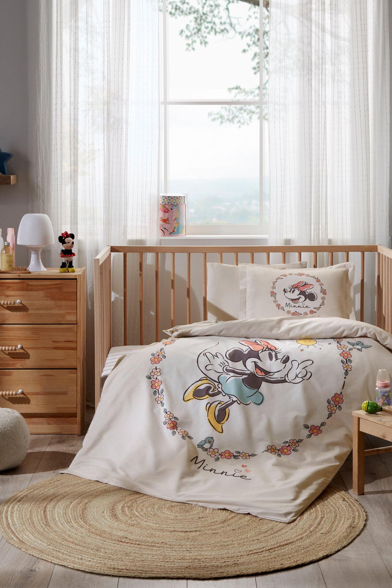 Özdilek Minnie Mouse Sunshine Disney Lisanslı Bebek Nevresim Takımı