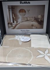 Özdilek Ranforce Çift Kişilik Nevresim Takımı Corallino Bej