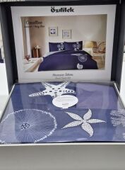 ÖzdilekÇift Kişilik Nevresim Takımı Corallıno Lacivert