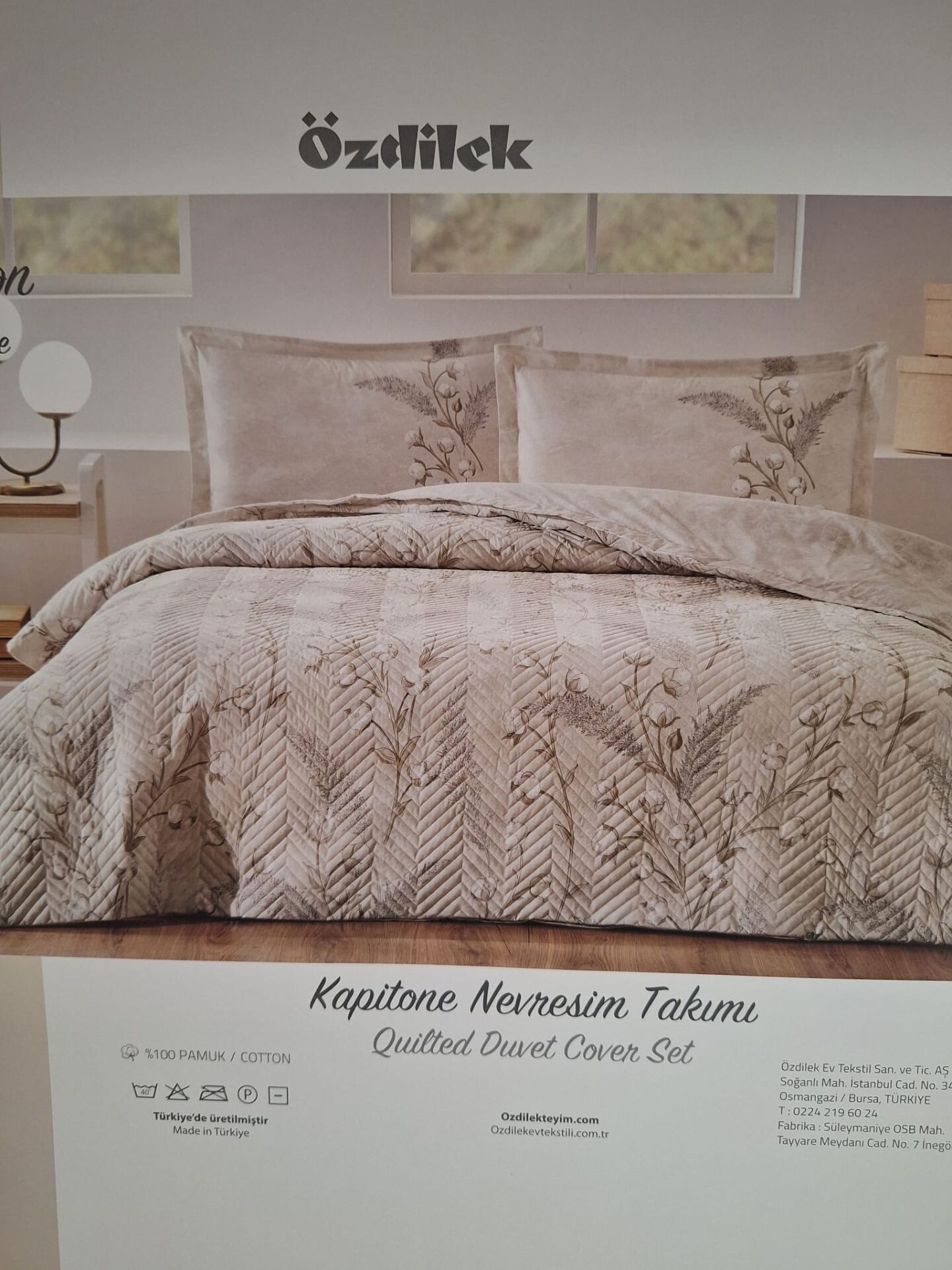 Özdilek RANFORCE ÇİFT KİŞİLİK DÖRT MEVSİM SET ALGODON BEJ