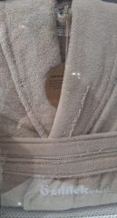 Özdilek Colourist Bej Renk Şal Yaka Bornoz Beden S/M %100 Pamuk