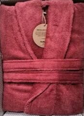 Özdilek Colourist Mercan Rengi Şal Yaka Bornoz L Beden %100 Pamuk