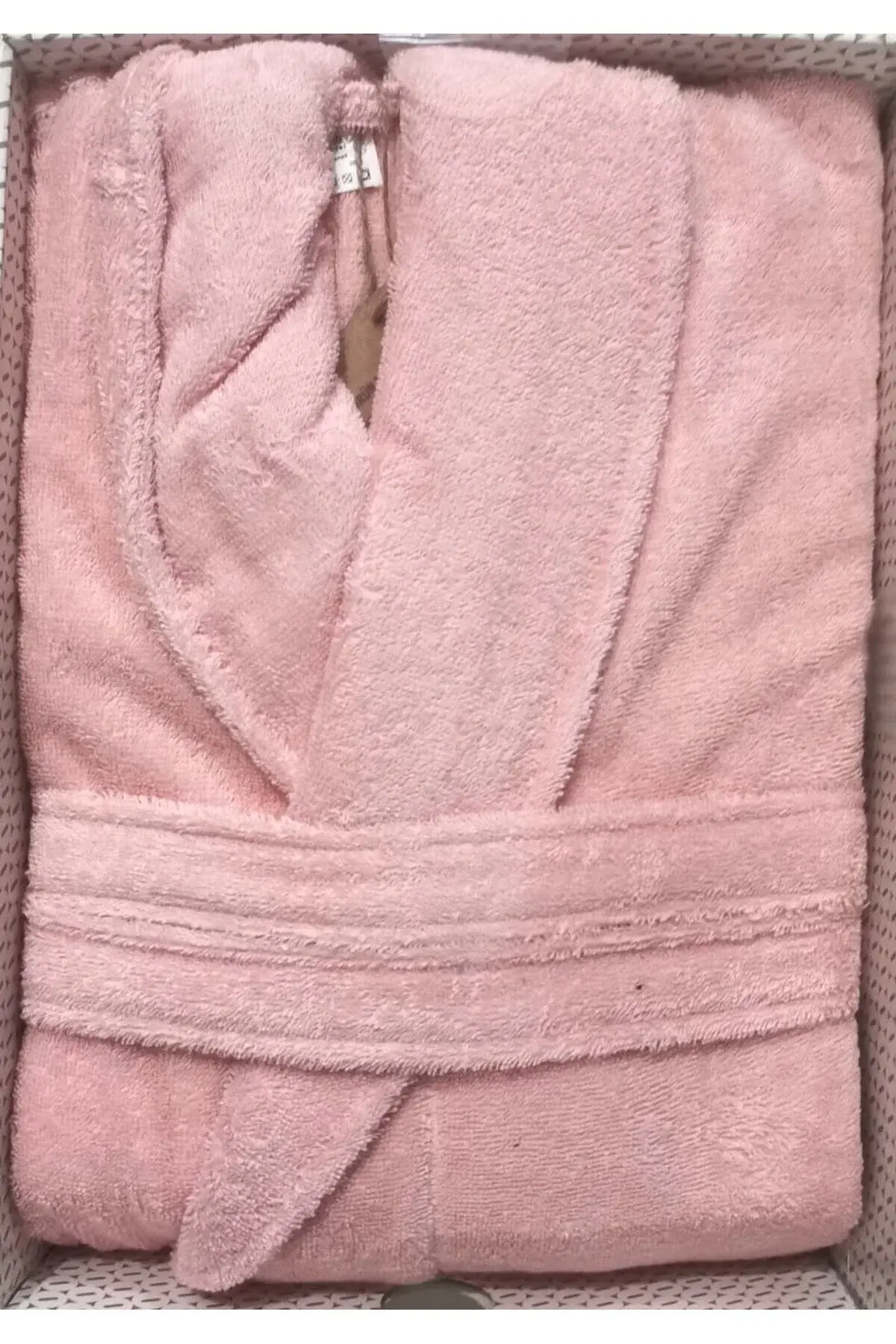 Özdilek Colourist Açık Mercan Rengi Renk Şal Yaka Bornoz L Beden