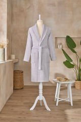 Özdilek Colourist Gri Renk Renk Şal Yaka Bornoz L Beden