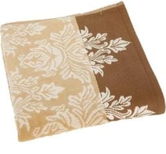 Ayda Kadife Havlu 2'li 50*90 Cm El-Yüz Havlusu Kahverengi