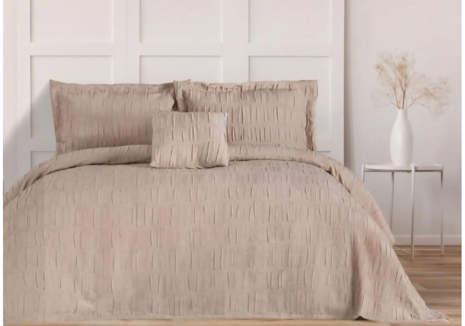 Özdilek Nova Bej Çift Kişilik Yatak Örtüsü Takımı