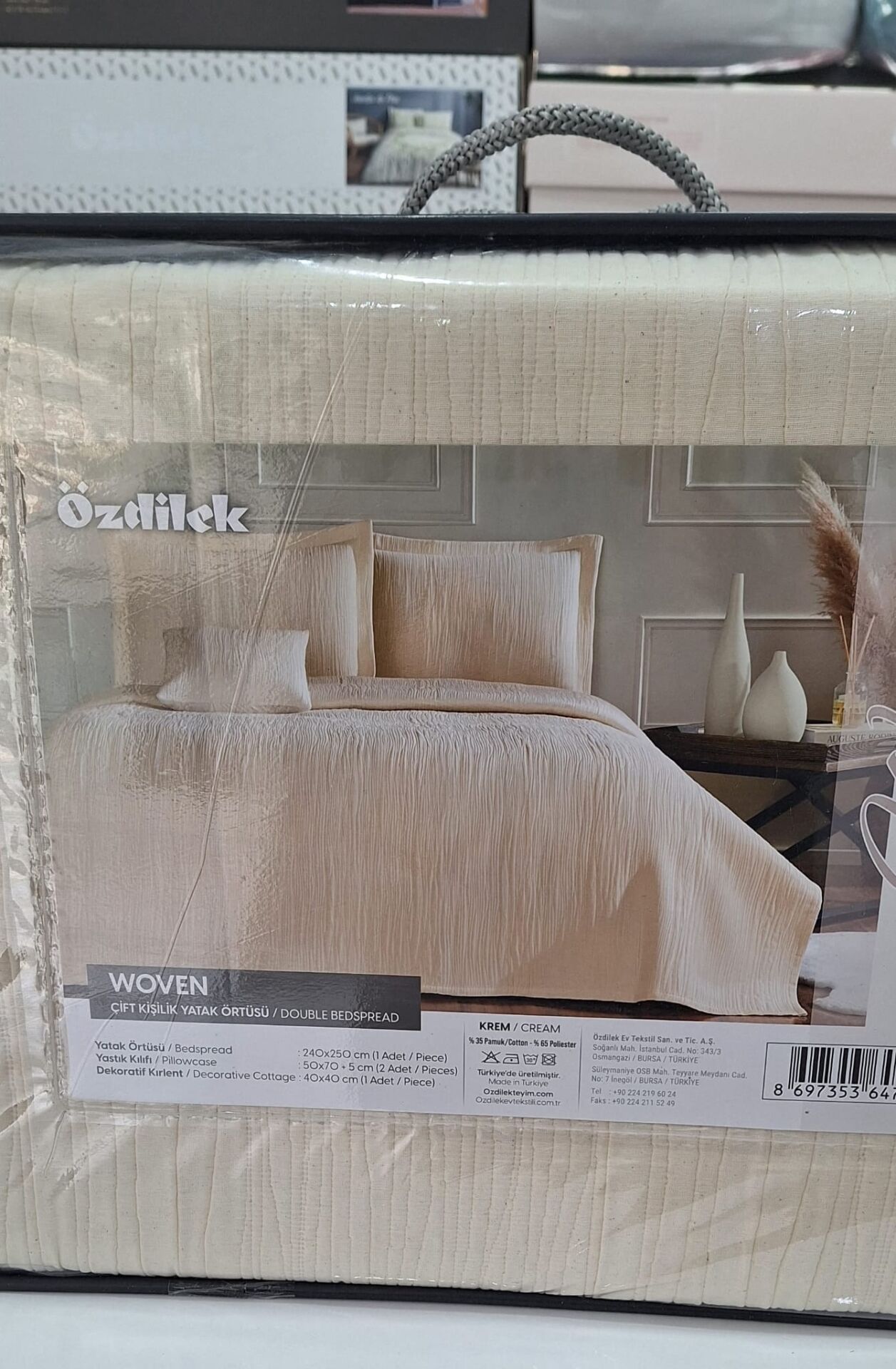 Özdilek Woven Krem Tek Kişilik Yatak Örtüsü Takımı