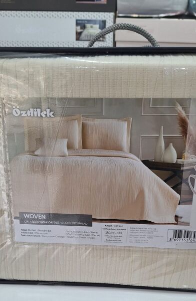 Özdilek Woven Krem Tek Kişilik Yatak Örtüsü Takımı