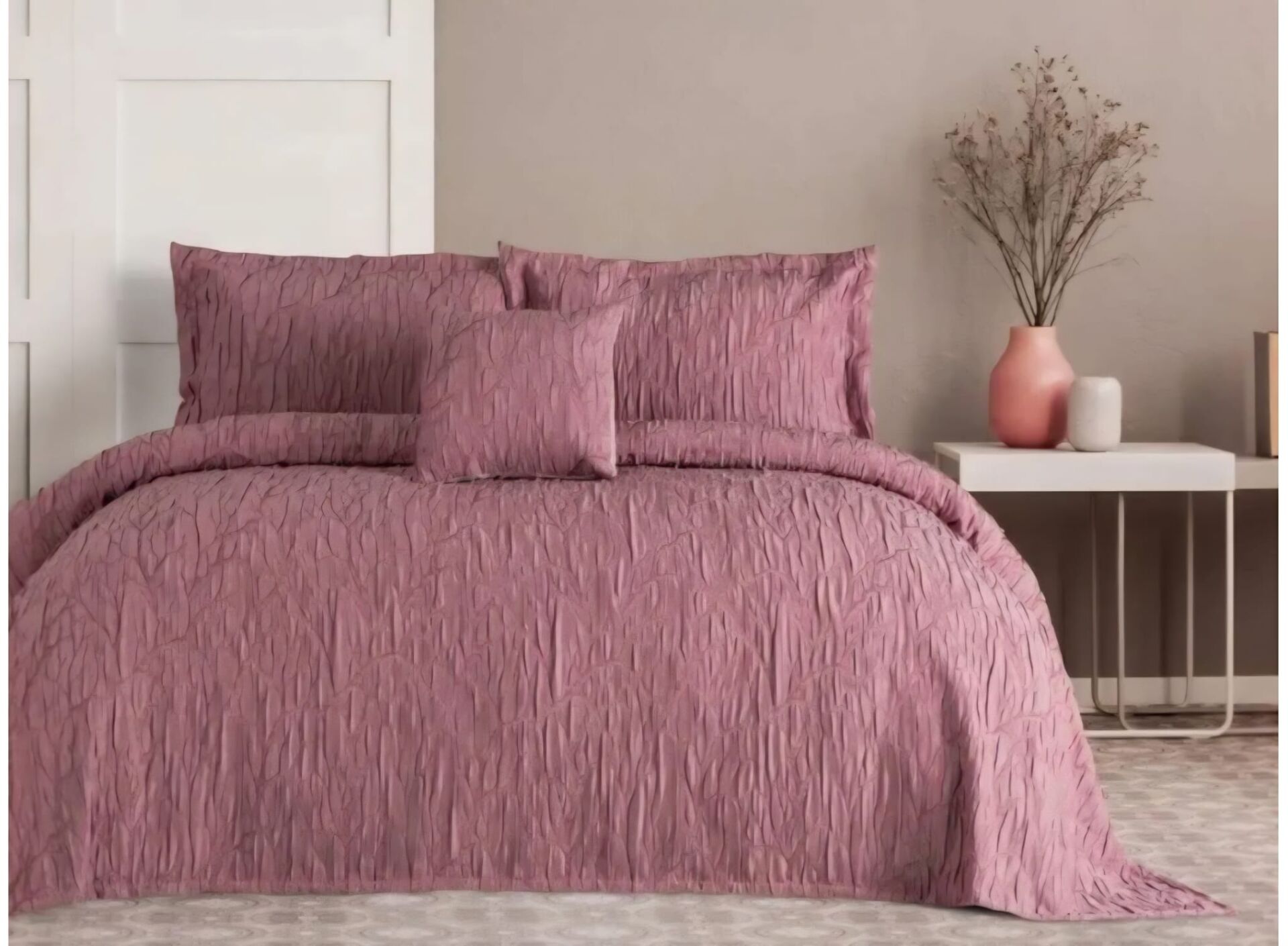 Özdilek Woven Decorose Tek Kişilik Yatak Örtüsü Takımı