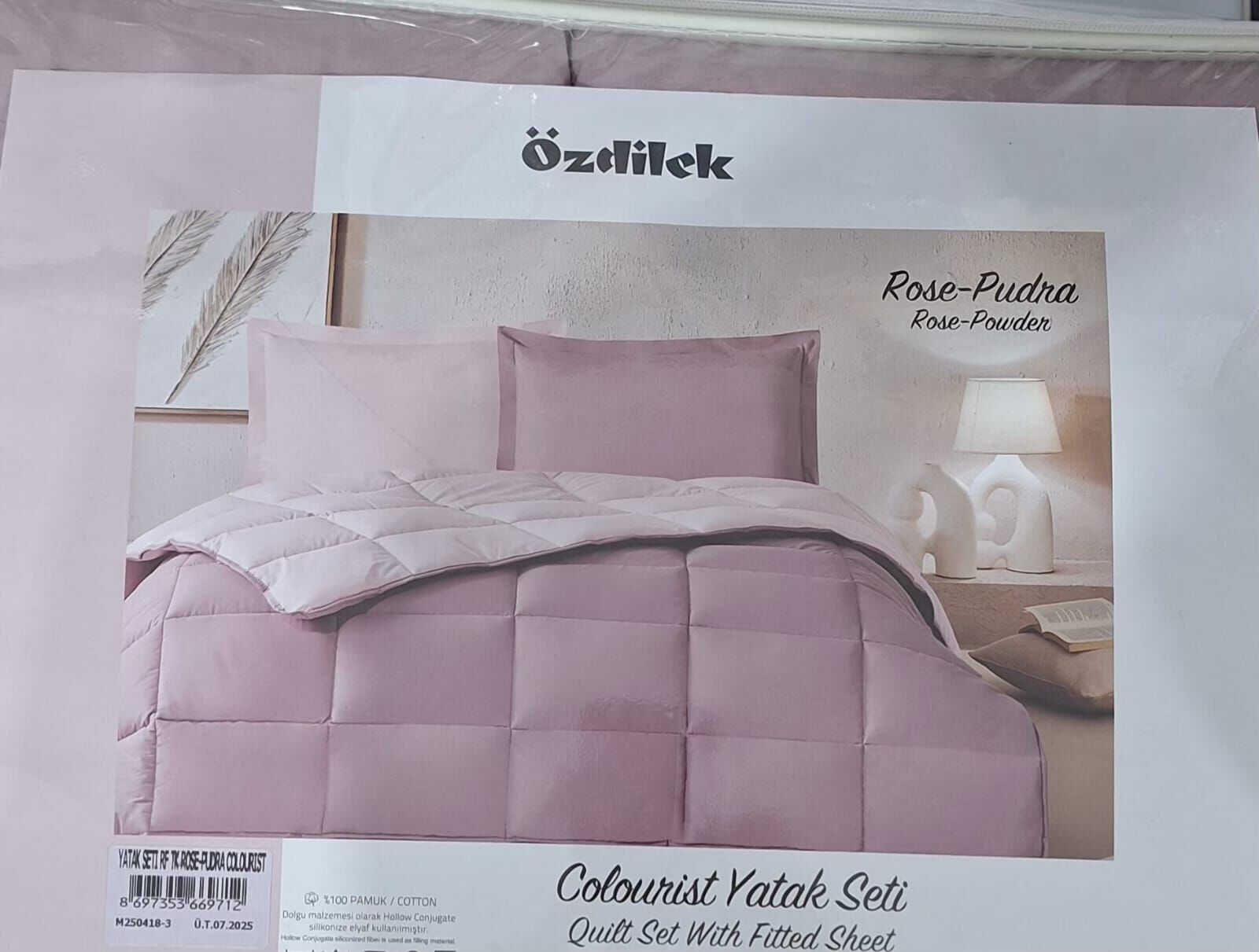 Özdilek Tek Kişilik Ranforce Yatak Seti Rose Pudra
