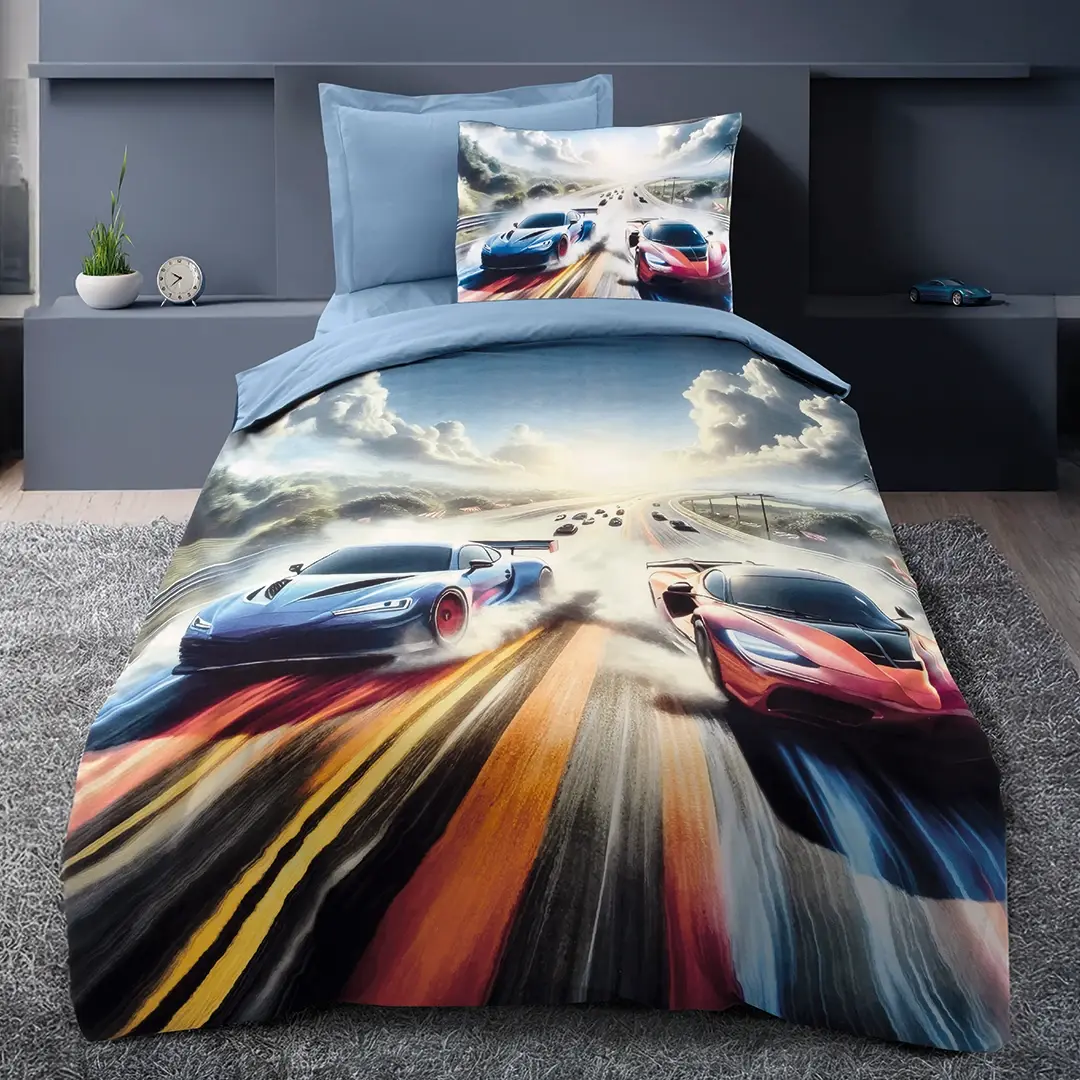 Altınbaşak Ranforce Tek Kişilik Nevresim Takımı Turbo Sky