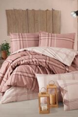 Clasy Ranforce Tek Kişilik Nevresim Takımı Capella V2 Kahve