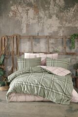 Clasy Ranforce Tek Kişilik Nevresim Takımı Capella V1 Yeşil