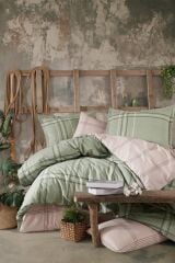 Clasy Ranforce Tek Kişilik Nevresim Takımı Capella V1 Yeşil