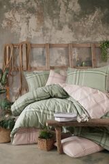 Clasy Ranforce Tek Kişilik Nevresim Takımı Capella V1 Yeşil