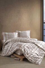 Clasy Ranforce Tek Kişilik Nevresim Takımı Ravel V1 Bej