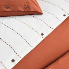 Altınbaşak Freda Çeyiz Seti 5 Parça Yatak Örtülü Nevresim Takımı Terracota Kiremit