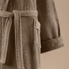 Altınbaşak Verto Aile Bornoz Seti Hardal/Bej (6 Parça)