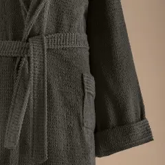 Altınbaşak Verto Aile Bornoz Seti Şeftali/Antrasit (6 Parça)