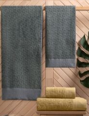 Altınbaşak Bambi Banyo Seti/Hamam Seti Antrasit/Hardal