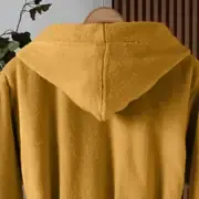 Altınbaşak Dolce Kapüşonlu Tekli Bornoz Hardal L/XL