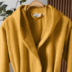 Altınbaşak Dolce Kapüşonlu Tekli Bornoz Amber/Hardal L/XL Beden