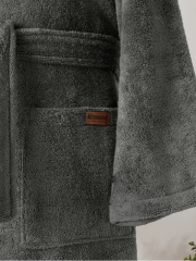 Altınbaşak Dolce Kapüşonlu Tekli Bornoz Shadows/Antrasit L/XL Beden