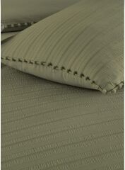 Altınbaşak Gofreli Fitilli Saten Çk Nt Emboss Verde