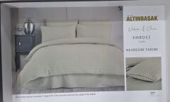 Altınbaşak Gofreli Fitilli Saten Çk Nt Emboss Verde