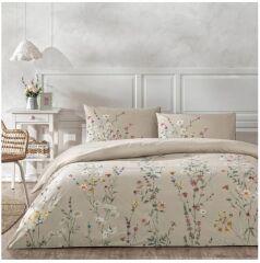 Taç Ranforce Çift Kişilik Nevresim Takımı Lunel Bej