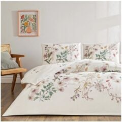 Taç Ranforce Tek Kişilik Nevresim Takımı Elowen Yeşil