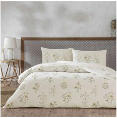 Taç Ranforce Çift Kişilik Nevresim Takımı Auren Pudra