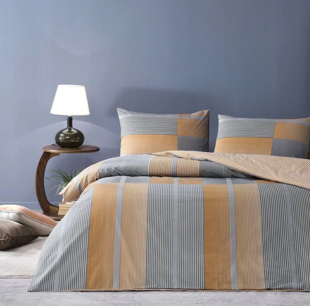 Taç Ranforce Tek Kişilik Nevresim Takımı Miles Turuncu