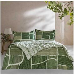 Taç Reborn Bambu Çift Kişilik Nevresim Takımı Lumea Yeşil