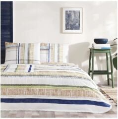 Taç Tek Kişilik Pike Takımı Colin Mavi