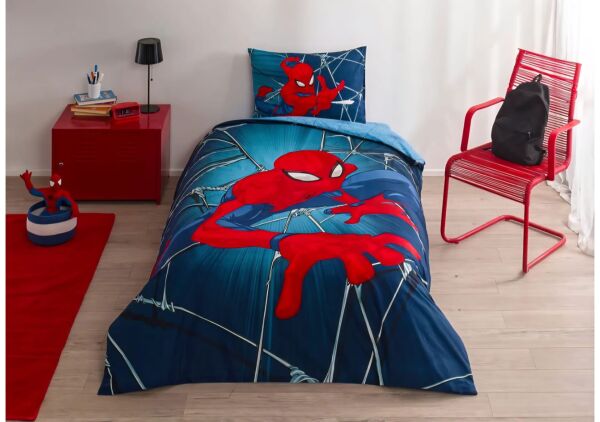Taç Lisanslı Spiderman Rise Tek Kişilik Nevresim Takımı 120*200