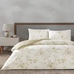 Taç Ranforce Çift Kişilik Nevresim Takımı Vellise Beyaz