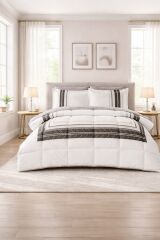 Özdilek Ranforce Çift Kişilik Uyku Seti Blend Krem