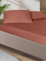 Altınbaşak Ranforce Tek Kişilik 100*200cm Çarşaf Takımı %100 Pamuk Koyu Tarçın