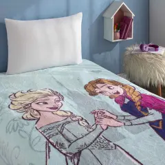Taç Lisanslı Disney Frozen United Tek Kişilik Battaniye