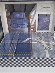 Clasy Ranforce Genç/Çocuk Nevresim Takımı Campüs V2 Mavi