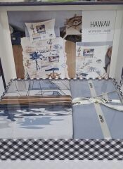 Clasy Ranforce Tek Kişilik Genç/Çocuk Nevresim Takımı Hawaii