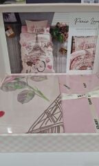 Clasy Ranforce Tek Kişilik Genç/Çocuk Nevresim Takımı Paris Love