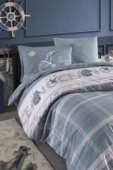 Clasy Ranforce Tek Kişilik Genç/Çocuk Nevresim Takımı Ocean