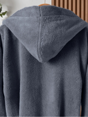 Altınbaşak Dolce Kapüşonlu Tekli Bornoz Mesmerize/İndigo M/L Beden