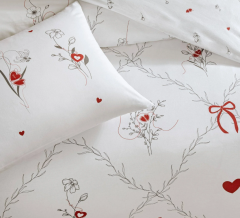 Taç Ranforce Çift Kişilik Nevresim Takımı Amoura Sevgililer Gününe Özel