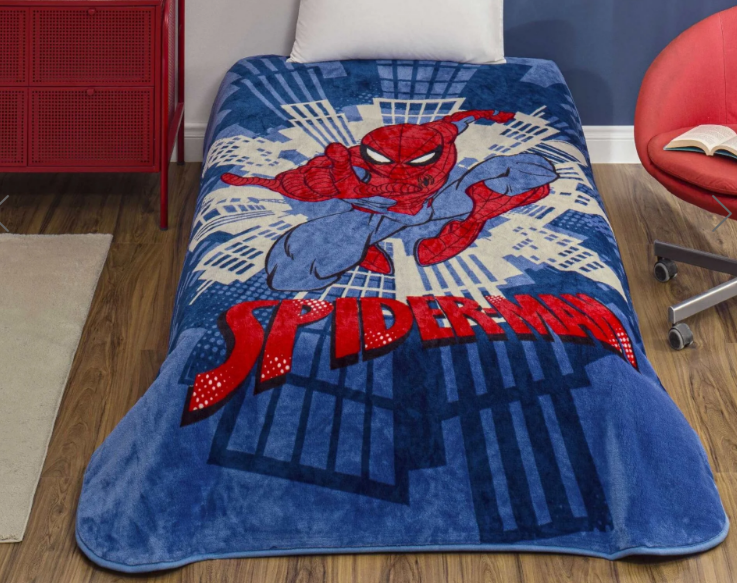 Taç Lisanslı Spiderman Pop Tek Kişilik Battaniye