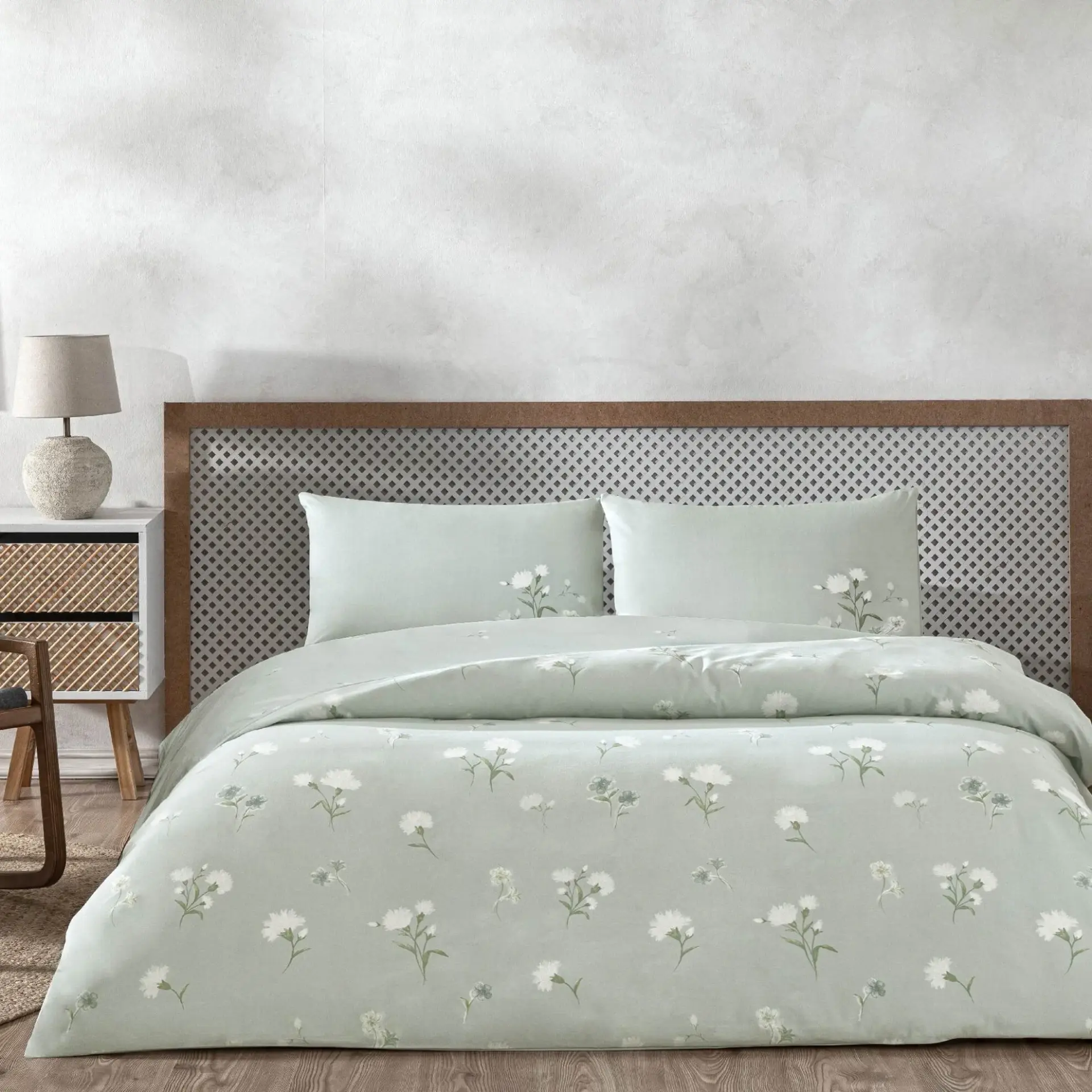 Taç Aveste Ranforce Çift Kişilik Nevresim Takımı Mavi