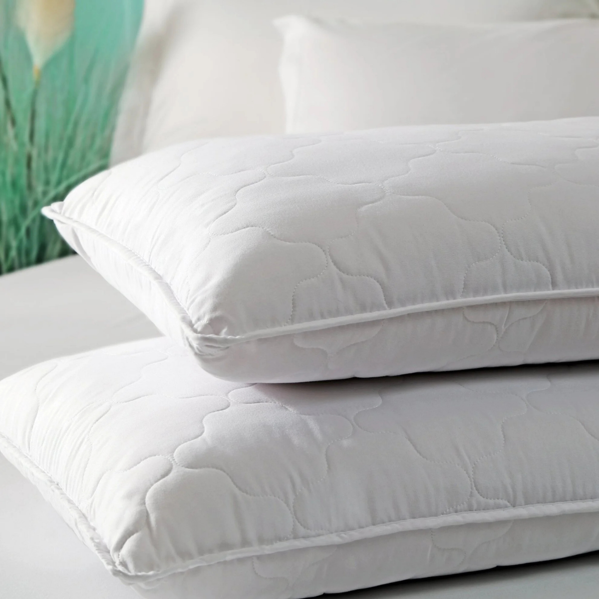 Taç Dreamland Boncuk Elyaf Yastık 50x70 Beyaz